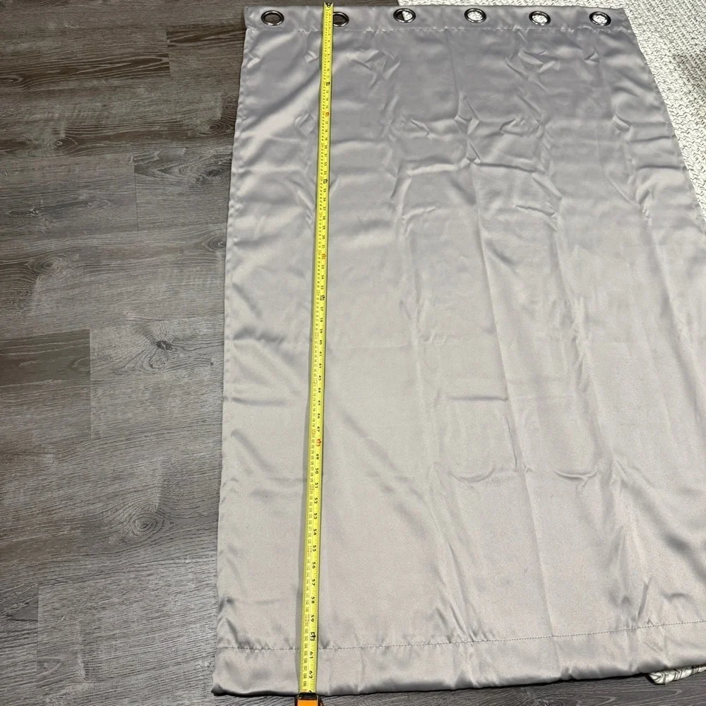 Set of 2 Sun Zero Grey Blackout Curtains